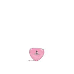Bæltetasker^Vivienne Westwood Skinnende Mini Heart Håndtaske Pink