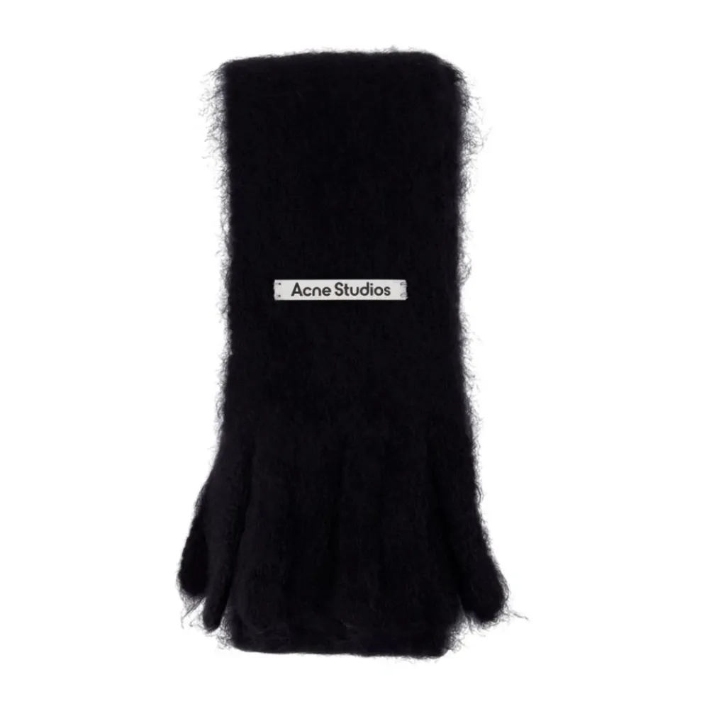 Halstørklæder Og Tørklæder<Acne Studios Skinny logo scarf Sort