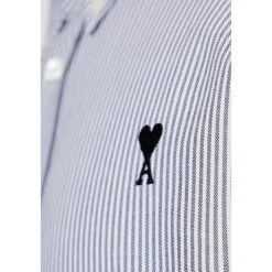 Skjorter<Ami Paris Skjorte med logo Blå