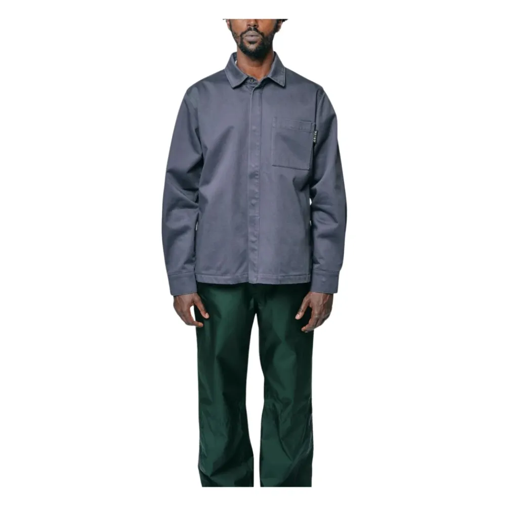 Skjorter<GR10K Skjortejakke med brystlomme Grå