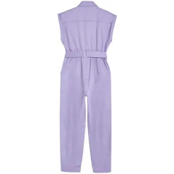 Jumpsuits<Liu Jo Skjortekjole med knaplukning foran og tone-i-tone bælte Lilla
