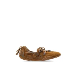 Sneakers<Acne Studios Sko i ruskind med snørebånd Brun