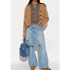 Sneakers<Acne Studios Sko i ruskind med snørebånd Brun