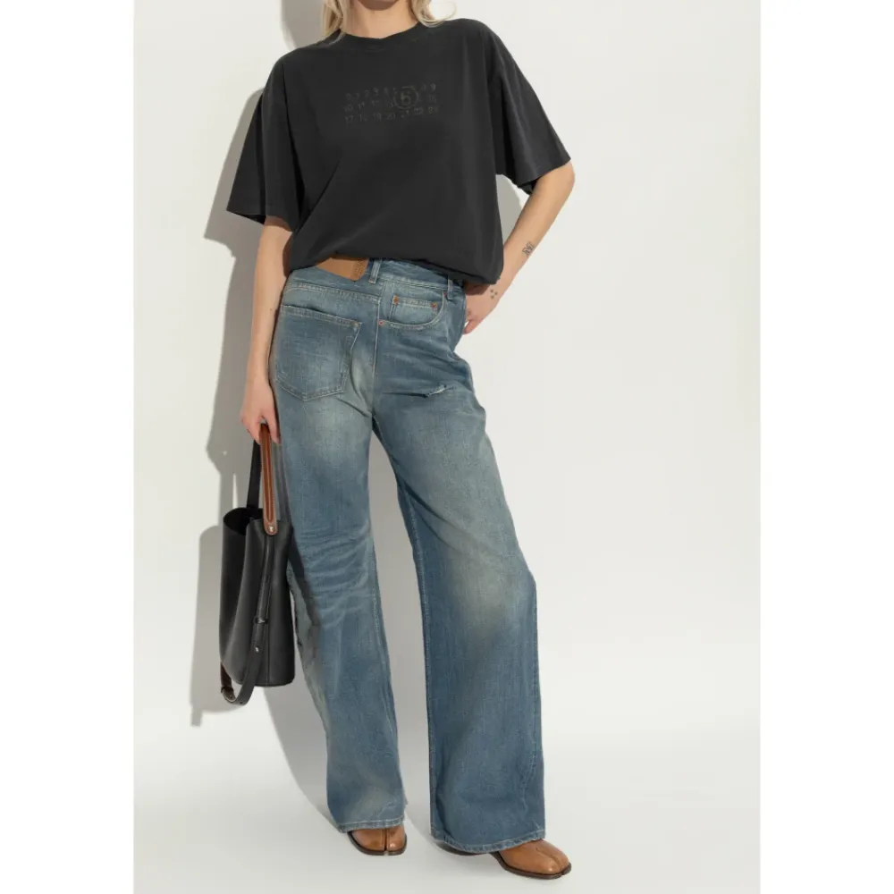 Ballerina Sko<Maison Margiela Sko med cut-out Tabi Brun
