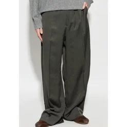 Bukser<Acne Studios Skræddersyede sildebensbukser Grå