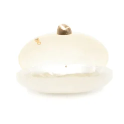 Clutch<Cult Gaia Skuldertaske med kædelink og lås Beige
