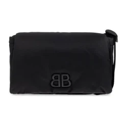 Tasker^Balenciaga Skuldertaske med logo Sort
