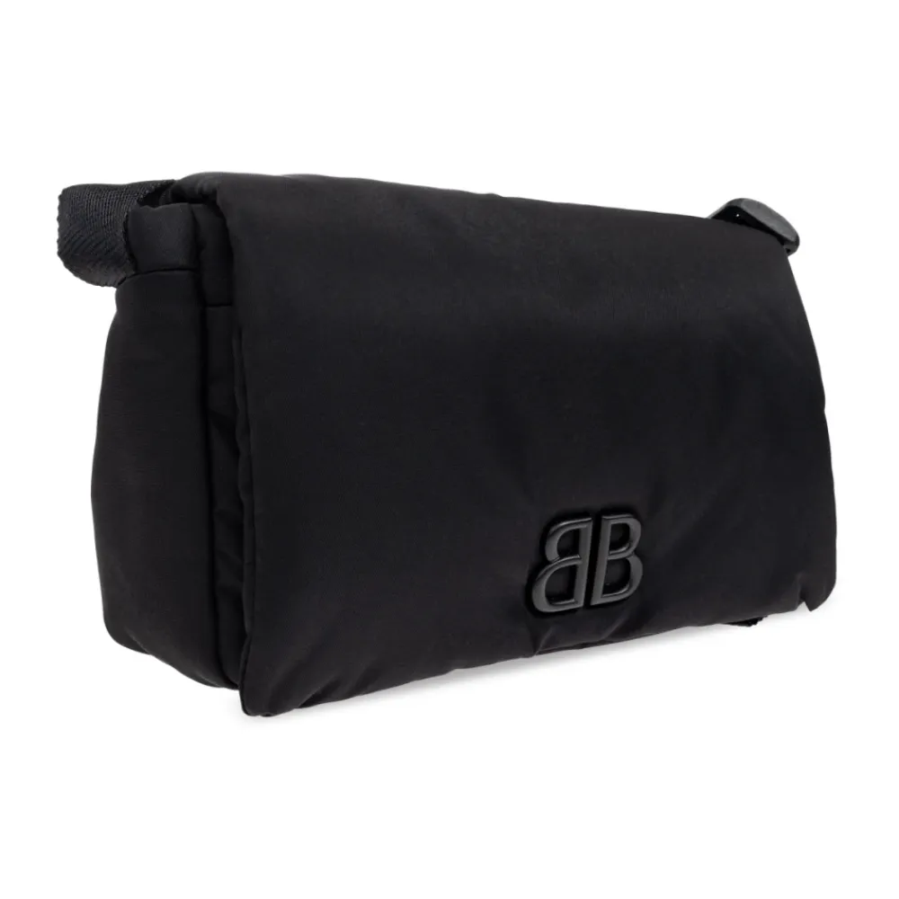Tasker^Balenciaga Skuldertaske med logo Sort
