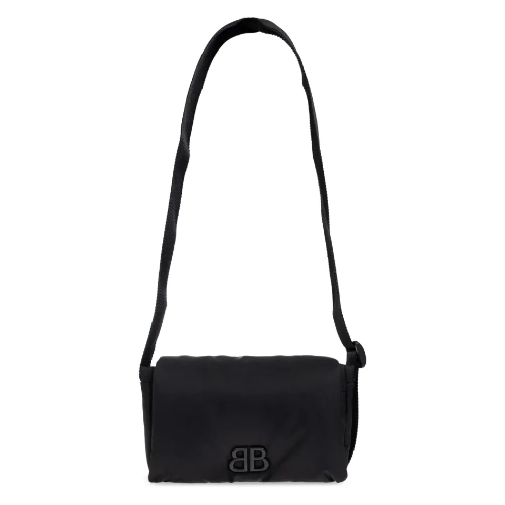 Tasker^Balenciaga Skuldertaske med logo Sort