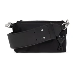 Tasker<Ami Paris Skuldertaske med logo Sort