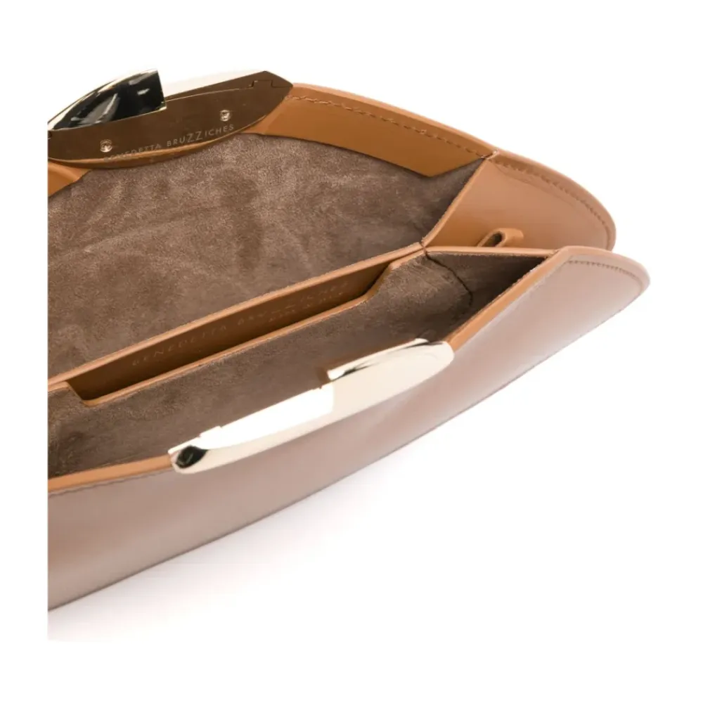 Clutch^Benedetta Bruzziches Skuldertasker Brun