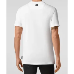 T-Shirts^Philipp Plein Skull Crystal White T-shirt Hvid