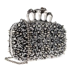 Clutch^Alexander McQueen Skull Knuckle Clutch Sort