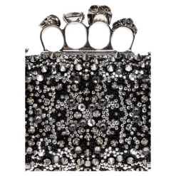 Clutch^Alexander McQueen Skull Knuckle Clutch Sort