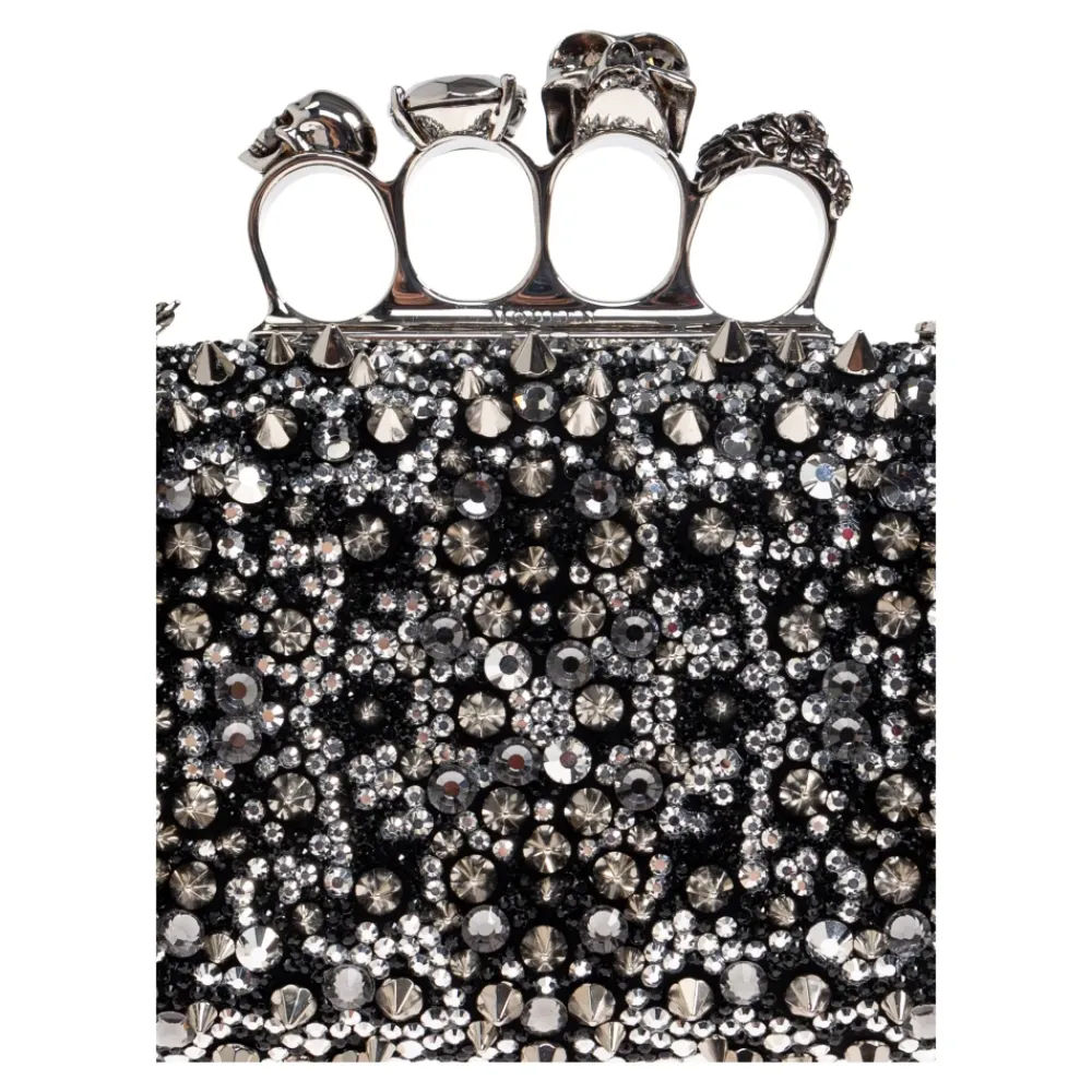 Clutch^Alexander McQueen Skull Knuckle Clutch Sort