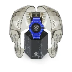 Ure^Philipp Plein Skull Scuba Duba Edition Ur Blå