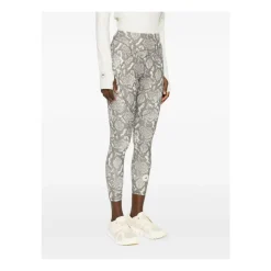 Træningsbukser & Tights^Adidas by Stella McCartney Slangeprint Højtaljede Bukser Beige