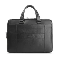 Laptop Tasker^Piquadro Slim Computer Taske 15" med iPad Rum Sort