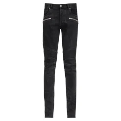 Jeans^Balmain Slim fit bomuld jeans Sort