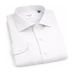 Skjorter<Bagutta Slim Fit bomuldsskjorte Hvid