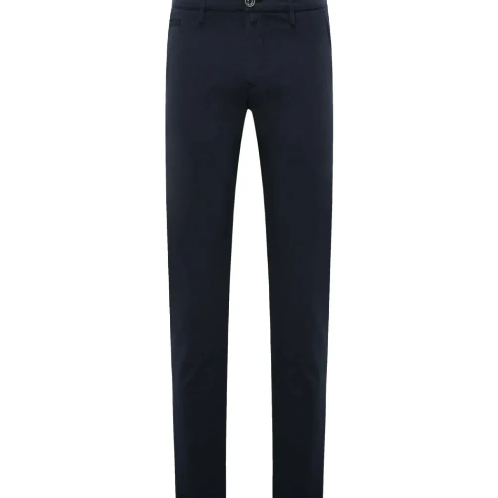 Bukser<Jacob Cohën Slim Fit Chino Bukser Marine Blå