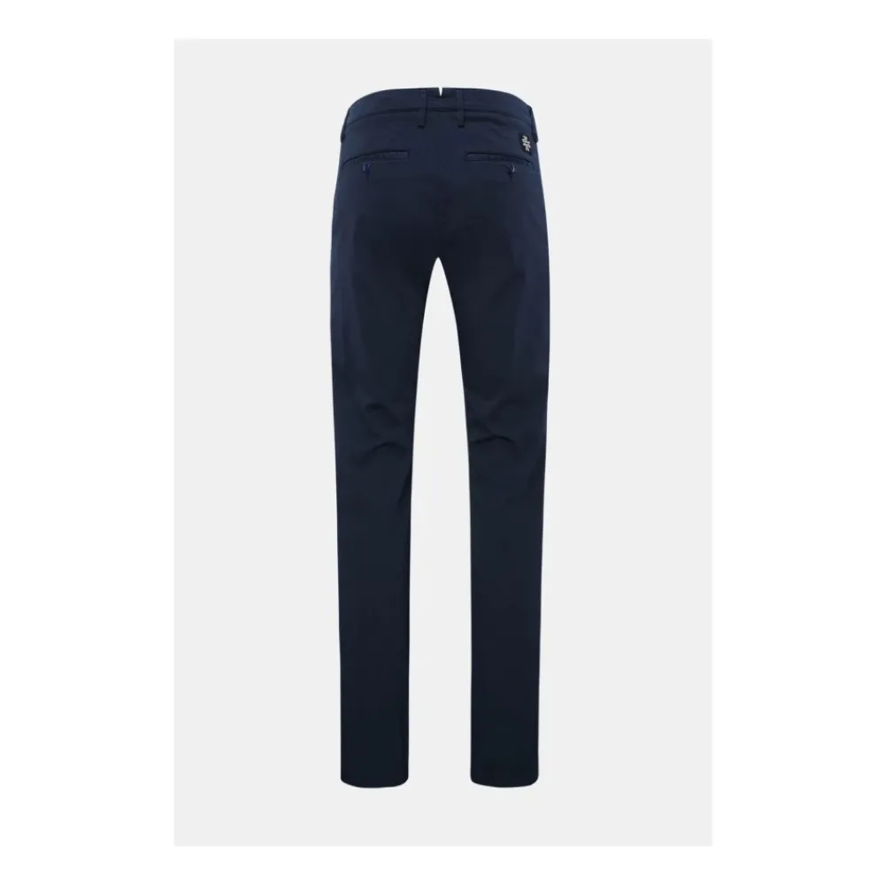 Bukser<Jacob Cohën Slim Fit Chino Bukser Marine Blå