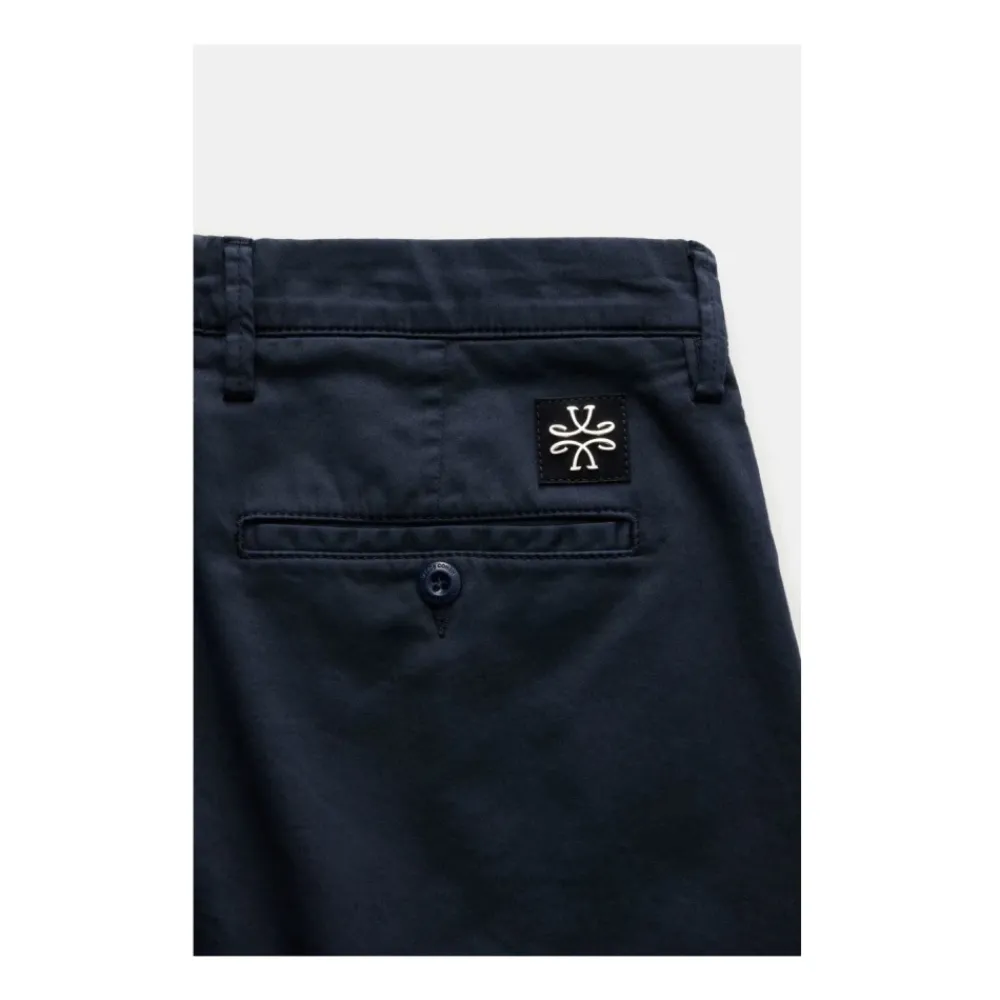 Bukser<Jacob Cohën Slim Fit Chino Bukser Marine Blå