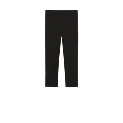 Bukser<Weekend Max Mara Slim Fit Cropped Bomuldsbukser Sort