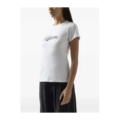 T-Shirts^GCDS Slim Fit Rundhalset Kortærmet T-shirt Hvid