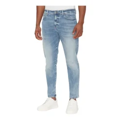 Jeans<Hugo Slim Fit Stretch Bomuld Jeans Blå