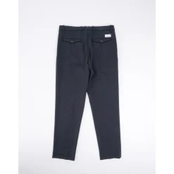 Bukser^Nine In The Morning Slim Wool Pant med italiensk elegance Blå