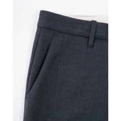 Bukser^Nine In The Morning Slim Wool Pant med italiensk elegance Blå