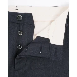 Bukser^Nine In The Morning Slim Wool Pant med italiensk elegance Blå