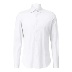 Skjorter<Finamore Slim-Fit Skjorte Luigi Toronto Hvid