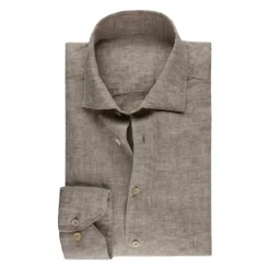 Skjorter^Stenströms Slimline CM 72 Cuff Casual Skjorte Brun