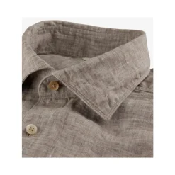 Skjorter^Stenströms Slimline CM 72 Cuff Casual Skjorte Brun