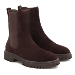 Chelsea Boots<Kazar Slip-on ruskindstøvler i farve Brun