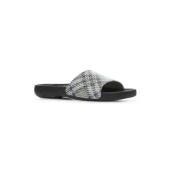 Sandaler<Burberry Slip-On Sandaler med ternet motiv Grå
