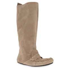 Støvler<Acne Studios Slouch Saddle Boots Beige