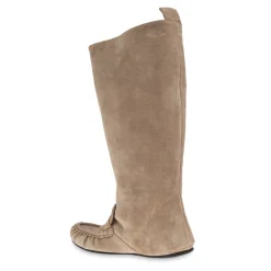 Støvler<Acne Studios Slouch Saddle Boots Beige