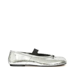 Ballerina Sko<Maison Margiela Sølv Elastisk Strop Tabi Slip-On Sko Grå