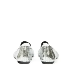 Ballerina Sko<Maison Margiela Sølv Elastisk Strop Tabi Slip-On Sko Grå