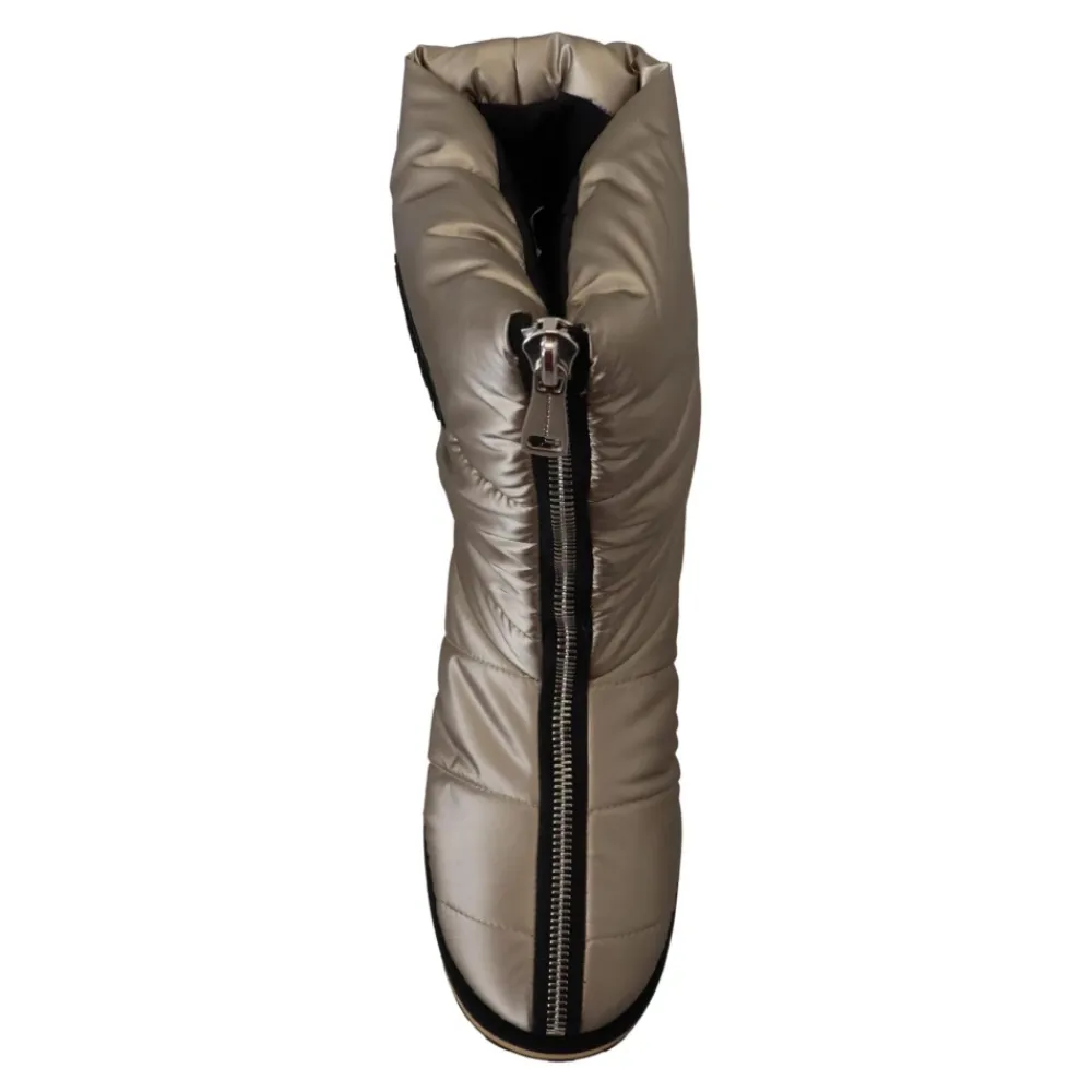 Vinterstøvler^Dolce & Gabbana Sølv Vinter Mid Calf Støvler Grå