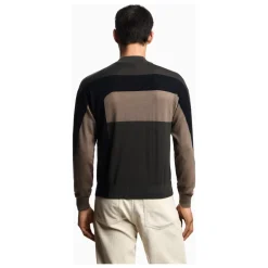 Striktrøjer & Sweatere<Emporio Armani Smalkas vilnas džemperis ar krāsu joslām Multifarvet