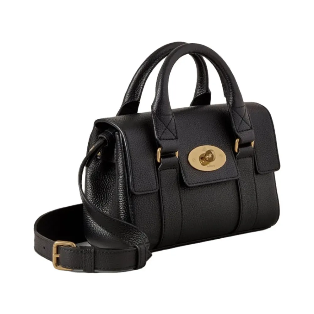 Håndtasker^Mulberry Small Bayswater Shoulder Bag Sort