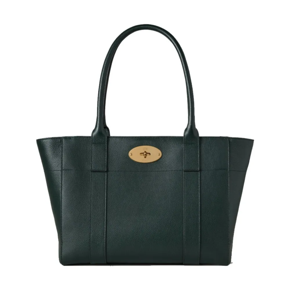 Indkøbstasker^Mulberry Small Classic Grain Shoulder Bag Grøn