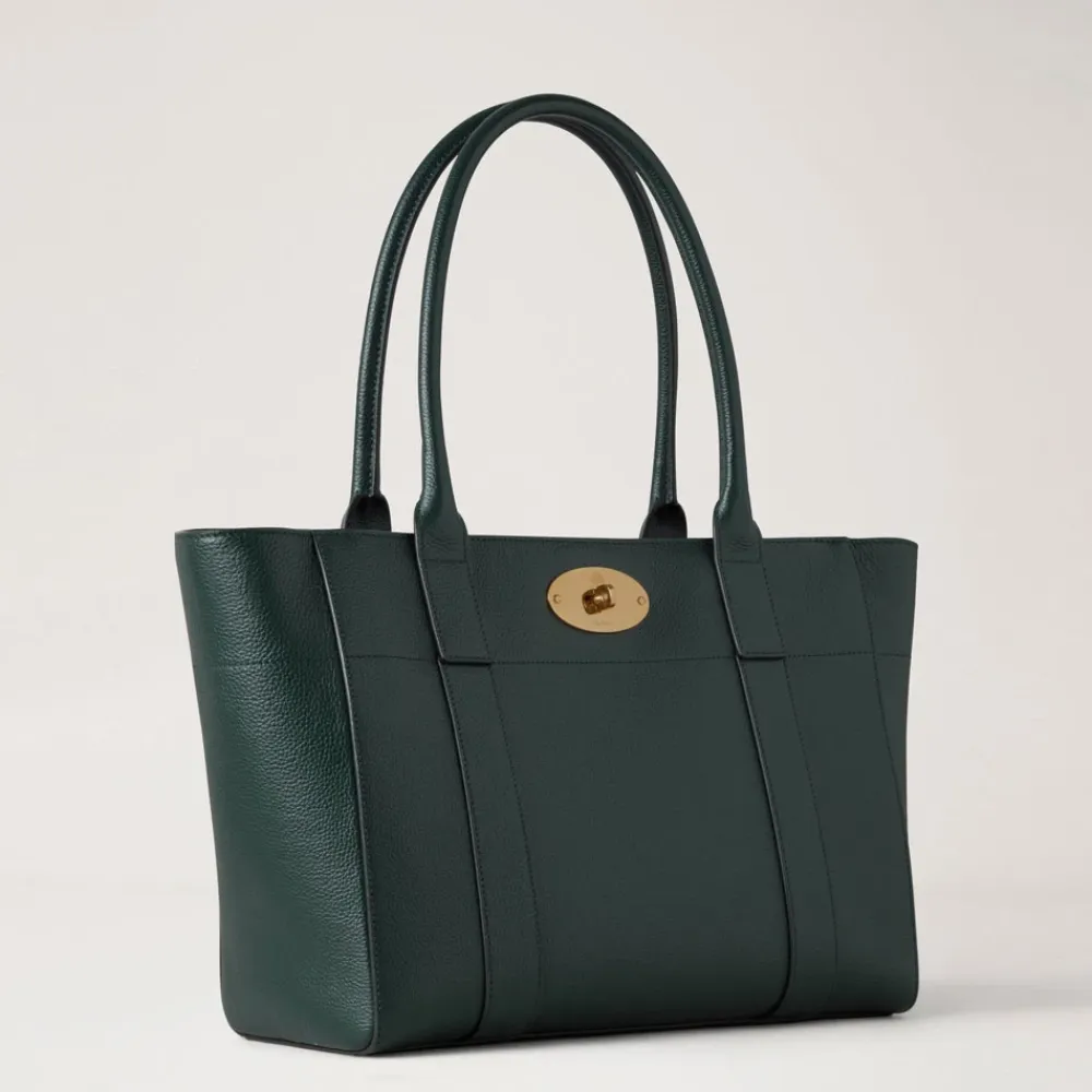 Indkøbstasker^Mulberry Small Classic Grain Shoulder Bag Grøn