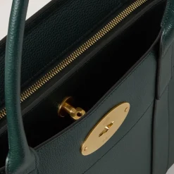 Indkøbstasker^Mulberry Small Classic Grain Shoulder Bag Grøn