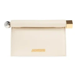 Clutch<Jacquemus Small Rond Carré Clutch Beige