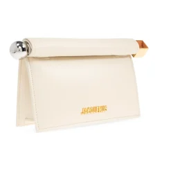 Clutch<Jacquemus Small Rond Carré Clutch Beige